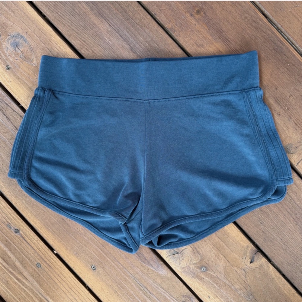 Athleta Serenity Shortie Teal Blue Size XS Lounge Shorts Modal Blend
